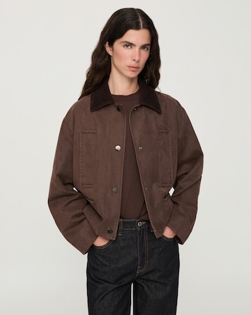 Mango Corduroy Collar Jacket