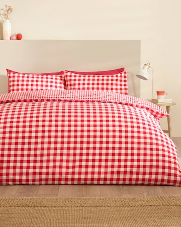 Catherine Lansfield Bamford Gingham Check Duvet Cover Set