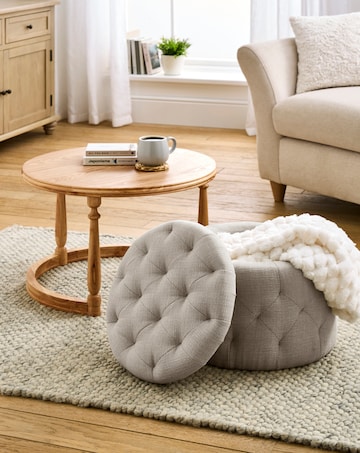 Mae Side Table with Ottoman