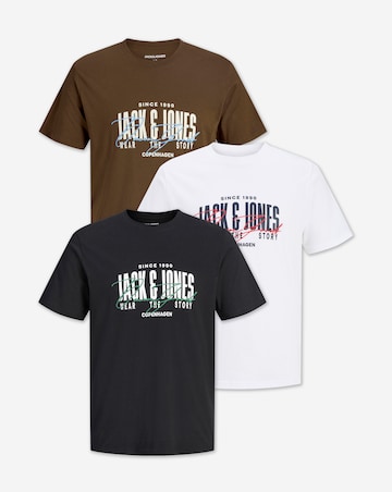 Jack & Jones Aero 3-Pack T-Shirt - Multi