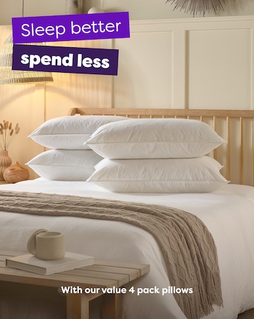 Slumberdown Duck Feather Medium Support Pillow 2 Pack
