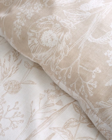 Bianca Brushed Floral Toile Duvet Cover Set