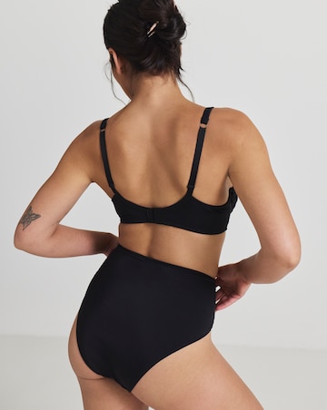 Pretty Secrets (2 Pack) Hannah Spot Full Brief Knickers Black/Almond