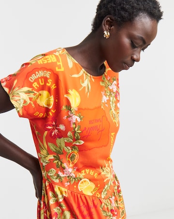 Jersey Angled Seam Mini Dress