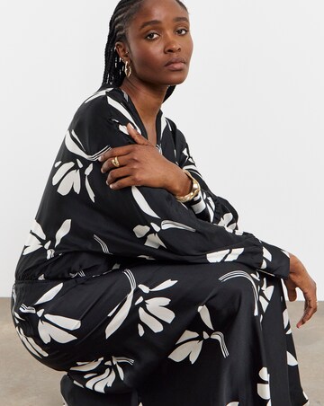 Joanna Hope Wrap Front Batwing Dress