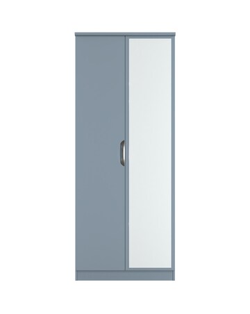 Haydn Ready Assembled 2 Door Mirrored Wardrobe - Kids