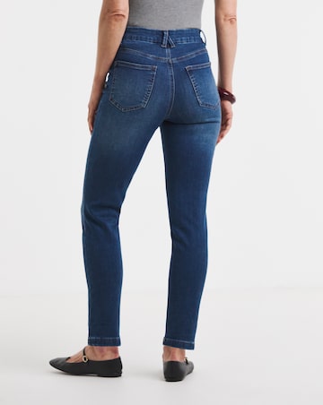 Mid Blue Superstretch Slim Jeans
