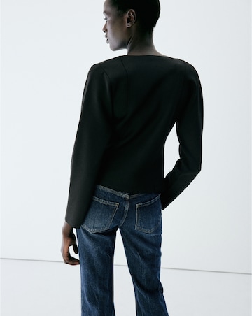 Mango Knitted Jacket With Jewel Buttons