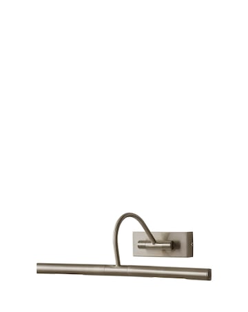 ValueLights Capri Brushed Chrome Twin Picture Wall Light