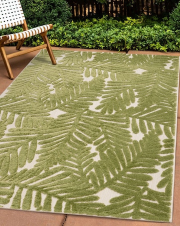 Zouk Leaves Indoor/Outdoor Rug