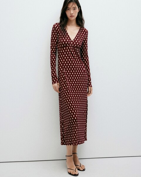Mango Polka Dot Dress