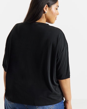 Black Lover Studded Modal T-Shirt
