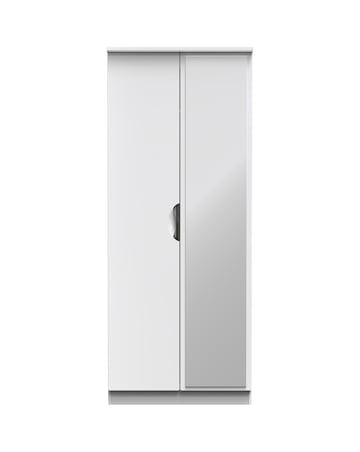 Haydn Ready Assembled 2 Door Mirrored Wardrobe - Kids