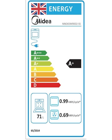Midea 9-Funct Built-In Single Oven Digital Timer Stain Steel + Installation