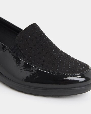 Cushion Walk Wedged Sparkle Vamp Loafers - Wide Fit (E)