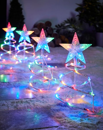 Multi Coloured Spiral Tree Path Finders
