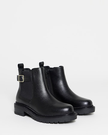 Sidonie Chelsea Buckle Ankle Boots - Extra Wide Fit (EEE)
