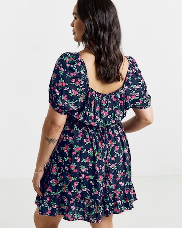 Simply Be Cap Sleeve Tea Dress