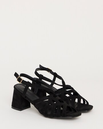 Calm Multi Strap Block Heel Sandals - Extra Wide Fit (EEE)