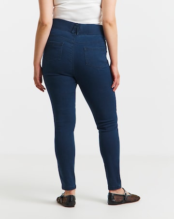 Dark Blue Skinny Pull On Jegging