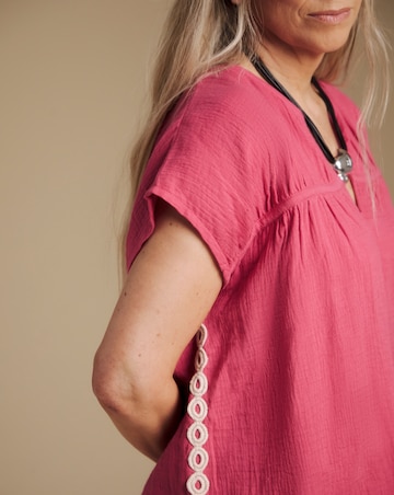 Julipa Cheesecloth Cotton Blouse