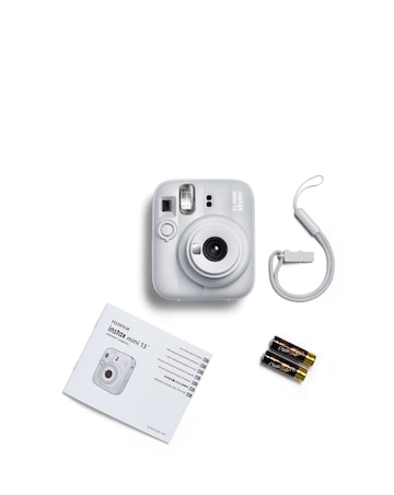 Fujifilm Instax Mini 13 Camera inc 20 Shot Film Pack- Clay White