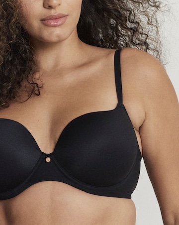 Figleaves Smoothing Sweetheart Full Cup Underwired T-Shirt Bra (B-H) Black