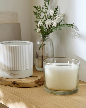 Vanilla & Lavender Glass Candle