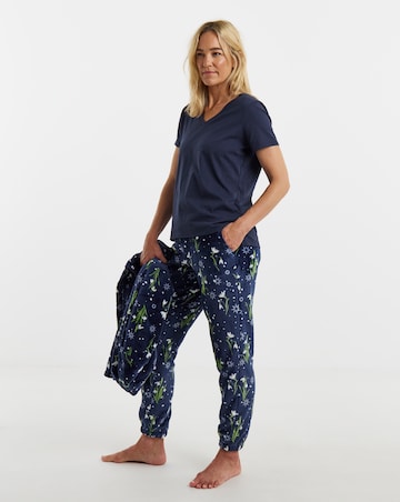Julipa Floral 3 Piece Fleece Lounge Set