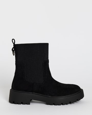 Merry Chunky Chelsea Ankle Boots - Wide Fit (E)