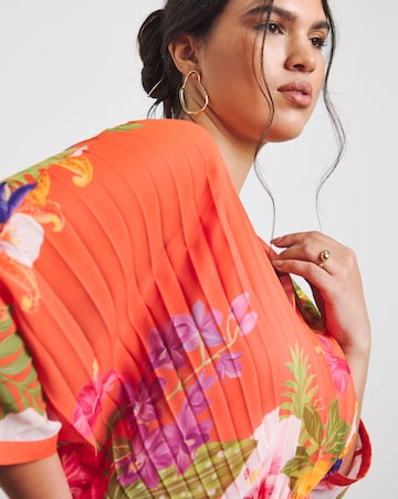 Joanna Hope Printed Pleat Maxi Dress