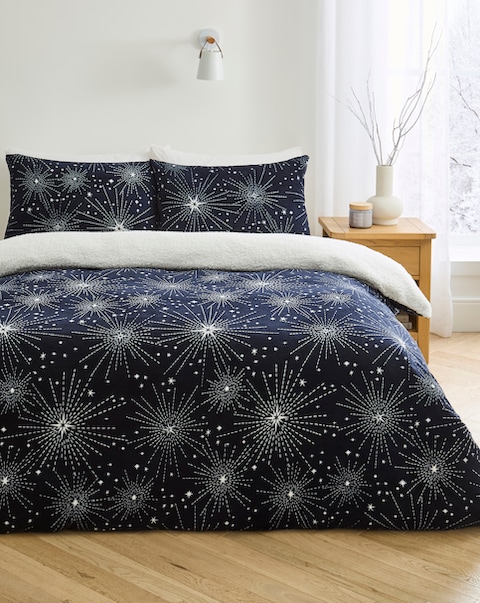 New In - Winter Star Fleece Duvet Cover Set