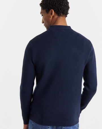 Slouch Knitted Long Sleeve Polo
