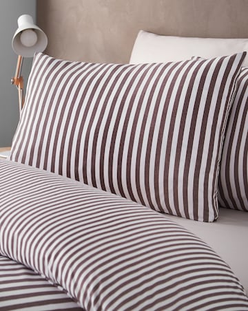 Catherine Lansfield Epping Textured Stripe Duvet Cover Set