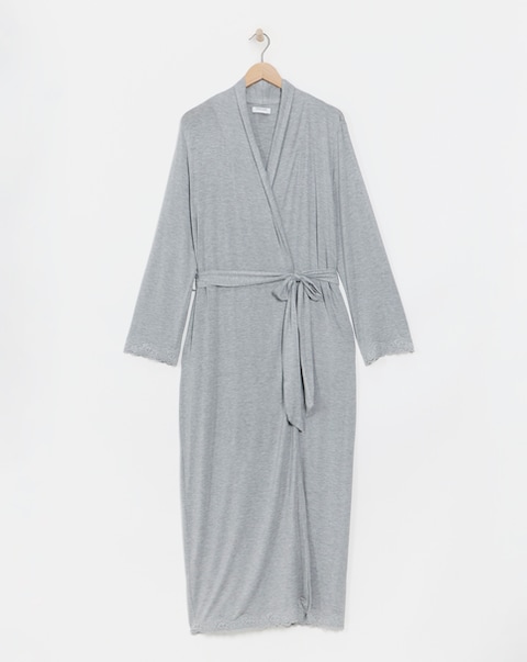 Pretty Secrets Cool Stretch Lace Maxi Dressing Gown