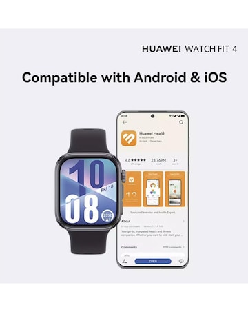 Huawei Watch Fit 4 Aluminium Alloy - Black