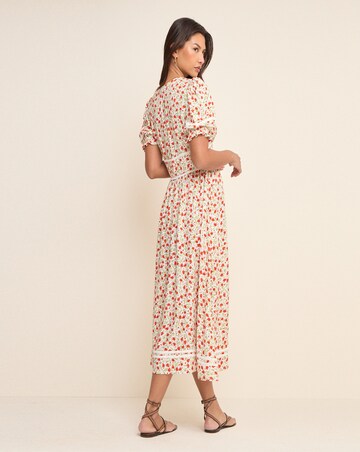 NOBODY'S CHILD PETITE SAFFY MIDI DRESS