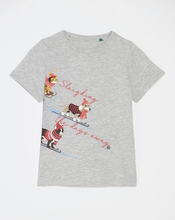 Sledging Animals Print Christmas Family Pyjamas - Kids