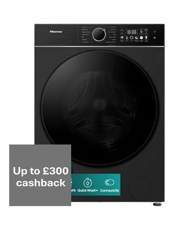 Hisense 3i 11kg 1400rpm KitchenFit Washing Machine Black