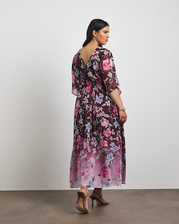 Joanna Hope Printed Crinkle Chiffon Dress