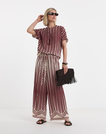 Printed Wide Leg Trouser