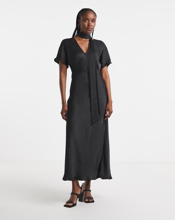 Simply Be Satin Scarf Detail Dress