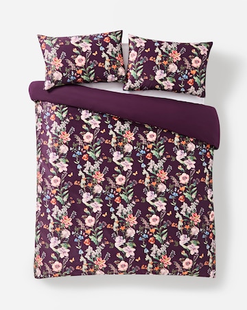 Floral Trail Velvet Duvet Cover Set