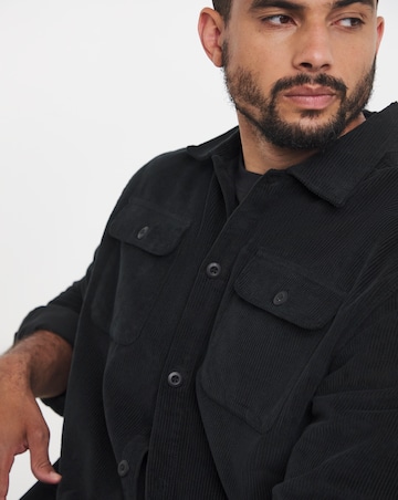 Jack & Jones Regent Cord Overshirt - Black