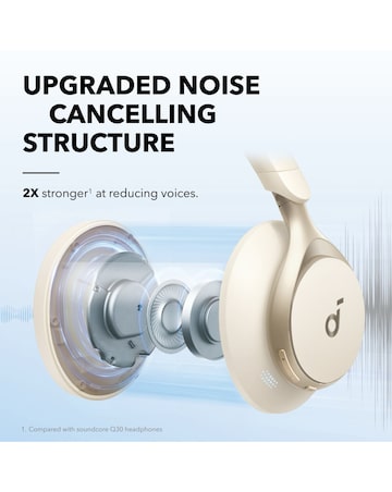 Soundcore Space One Noise Cancelling Over-Ear Headphones - White