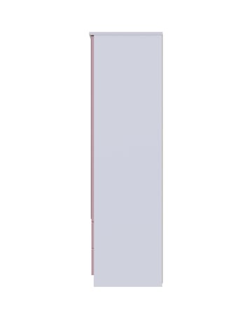 Haydn Ready Assembled 2 Door 2 Drawer Mirrored Wardrobe - Kids