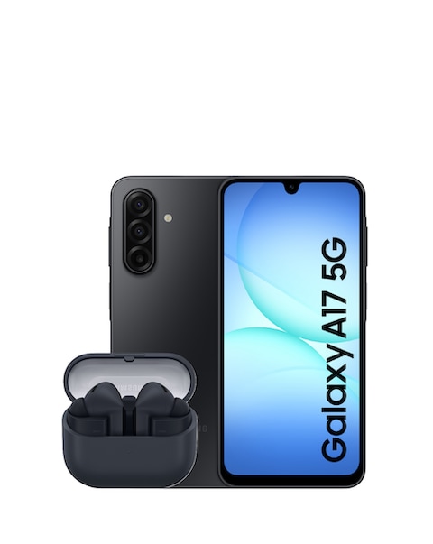 Samsung Galaxy A17 128GB 5G - Black and Buds3 FE - Black Bundle