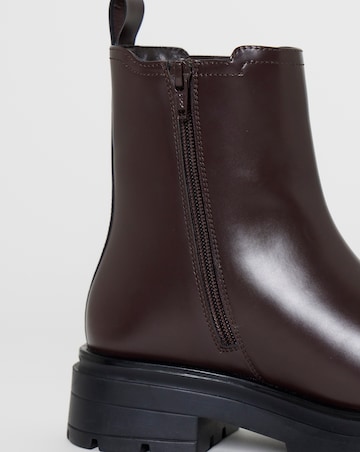 Domino Chunky Chelsea Ankle Boots - Wide Fit (E)