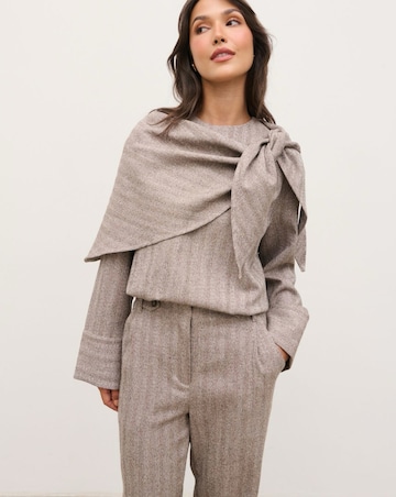 Pretty Lavish Ezra Scarf Long Sleeve Top