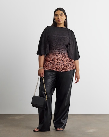 Joanna Hope Leopard Print Blouse